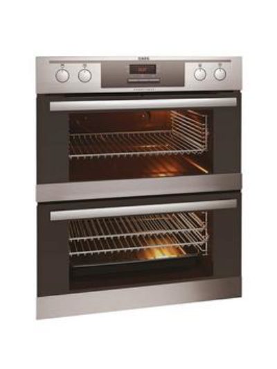 Aeg Nc4013021M 60Cm Built-Under Double Electric Oven - Stainless Steel